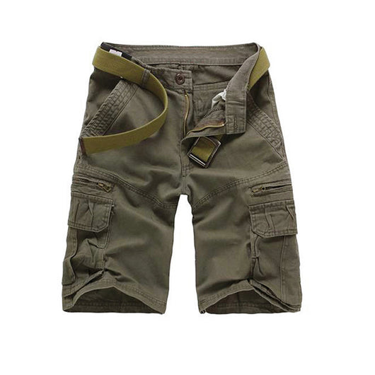 Shorts de Trabajo Europeos Estilo Casual Bolsillos Múltiples Algodón - Image 11