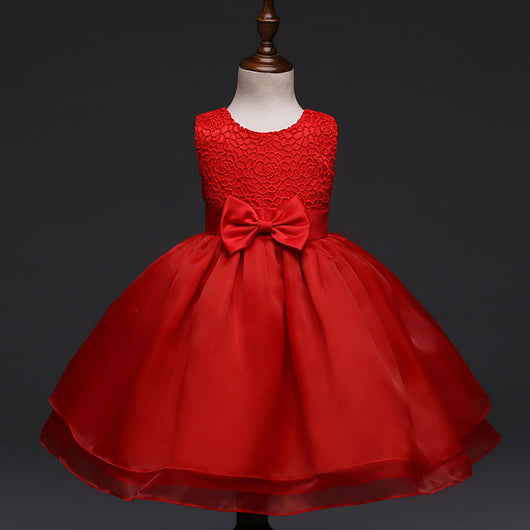 Vestido de Fiesta Elegante para Bebé Niña - Diseño Floral Bordado - Image 6