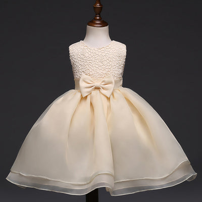 Vestido de Fiesta Elegante para Bebé Niña - Diseño Floral Bordado - Image 4