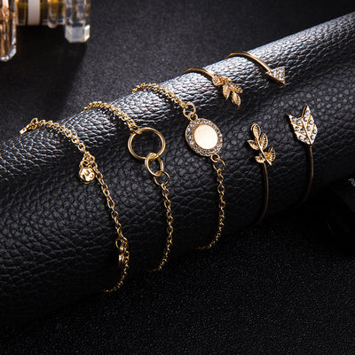 Pulsera de Cinco Piezas con Diseño de Flecha - Image 5