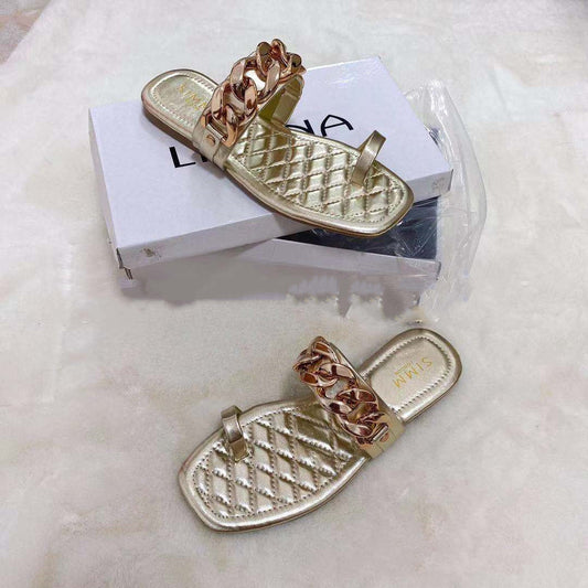 Pantuflas de Tacón Plano con Brillantes - Cómodas y Elegantes para Diario - Image 2