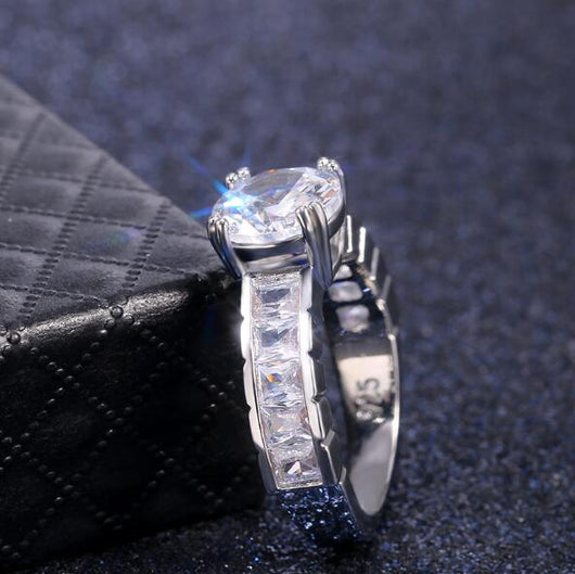 Anillo de Diamante Zirconio Octava Dramática - Image 3
