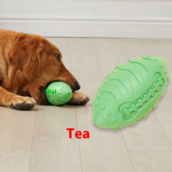 Pelota Interactiva Resistente para Limpiar Dientes y Entrenar Mascotas