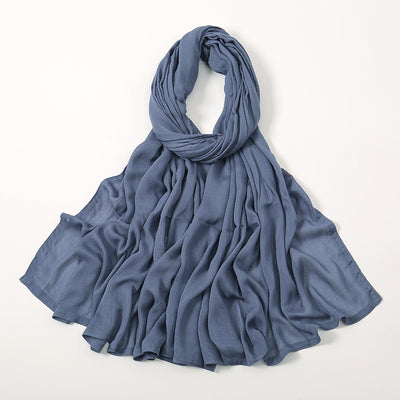 Pañuelo Modal Rayon Malayo Indonesio Colores Sólidos Transpirable - Image 31