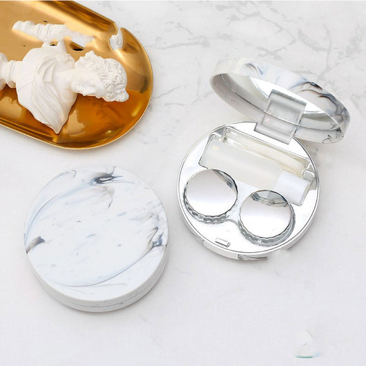 Estuche Cuadrado para Lentes de Contacto con Espejo - Diseño Mármol - Image 19