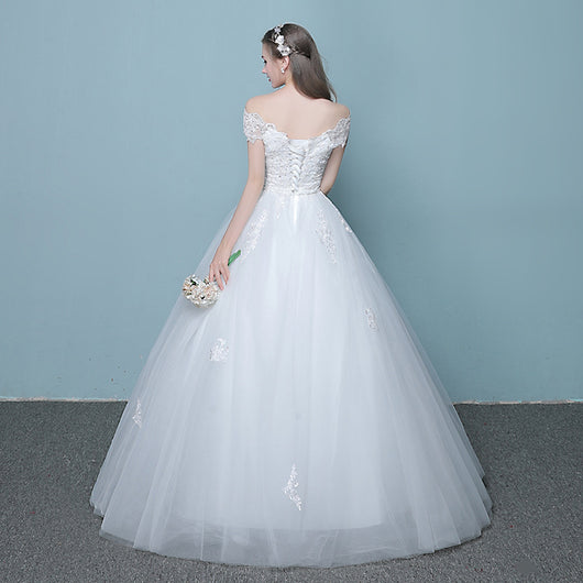 Vestido de Novia Coreano Elegante con Cola Recta - Diseño Moderno y Ajustado - Image 3