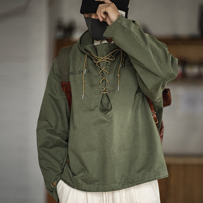 Chaqueta Cortavientos Militar Retro para Hombre - Image 9
