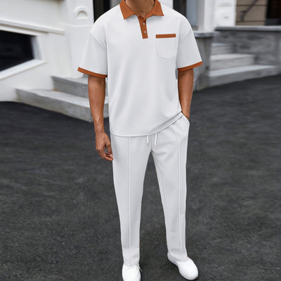 Traje Casual de Dos Piezas con Solapa Texturizada y Pantalón Corto - Image 13
