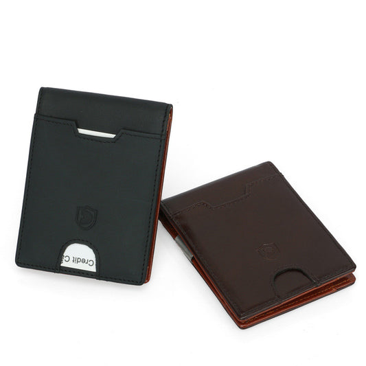 Billetera de Cuero Premium con Protección RFID para Hombre