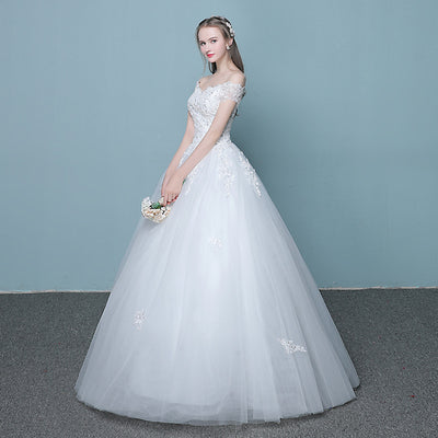 Vestido de Novia Coreano Elegante con Cola Recta - Diseño Moderno y Ajustado - Image 2