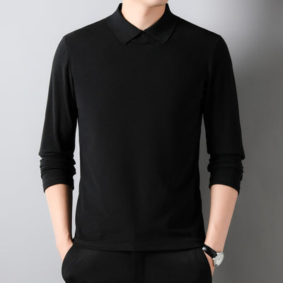 Camiseta Térmica Básica de Color Liso para Hombre