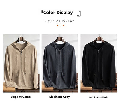 Cardigan de Cachemira para Hombre con Cierre - Suéter Tejido Premium - Image 15