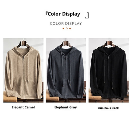 Cardigan de Cachemira para Hombre con Cierre - Suéter Tejido Premium - Image 15