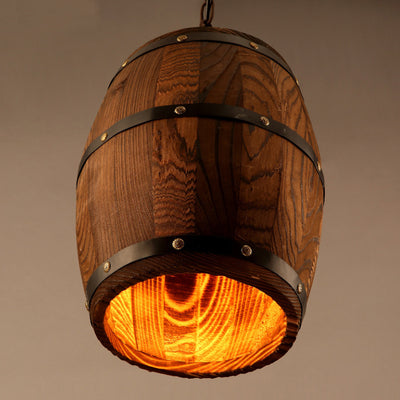 Lámparas de Techo Rústicas de Barril de Vino - Diseño Artesanal Único - Image 5