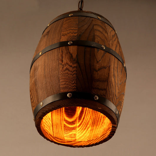 Lámparas de Techo Rústicas de Barril de Vino - Diseño Artesanal Único - Image 5