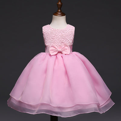Vestido de Fiesta Elegante para Bebé Niña - Diseño Floral Bordado - Image 5