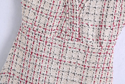 Vestido Patchwork Texturizado con Detalles Bordados para Mujer - Image 11