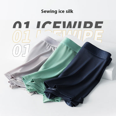 Ropa Interior de Seda de Hielo para Hombre Talla Grande Verano Sin Marcas - Image 3