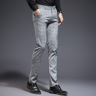 Pantalones Casuales a Cuadros Slim Fit para Hombre - Image 4