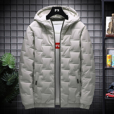Chaqueta Acolchada de Invierno con Capucha para Hombre - Image 9