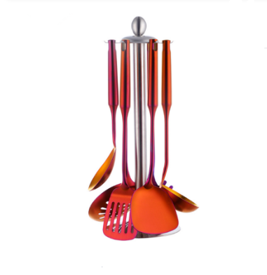Set de Espátulas y Cucharas de Acero Inoxidable para Cocina - Image 7