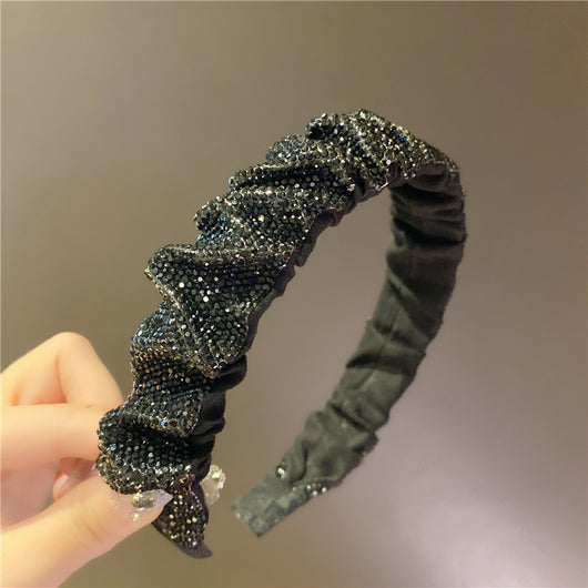 Diadema Retro Francesa con Cristales y Strass para Lavado Facial - Image 15