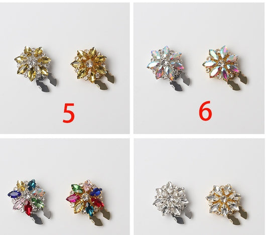 Broche Decorativo Ojo de Caballo con Cristales y Diamantes - Image 15