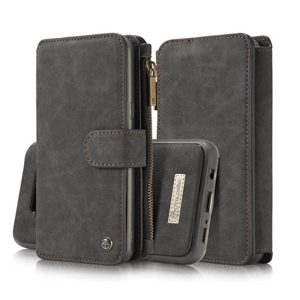 Funda Cartera Samsung S8/S8+ Cuero Vintage con Compartimientos y Cierre