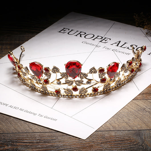 Accesorios para Vestido de Novia con Corona de Hojas Doradas - Image 3