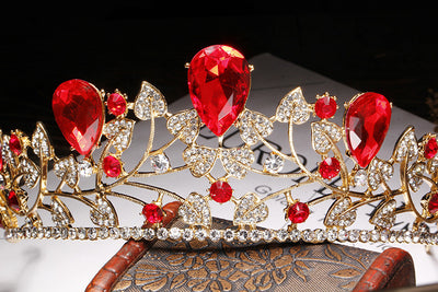 Accesorios para Vestido de Novia con Corona de Hojas Doradas - Image 5