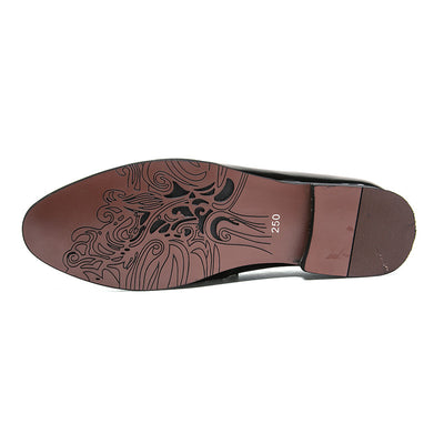 Zapatos de Cuero para Peluquero - Mocasines Puntiagudos con Borla Elegante - Image 4