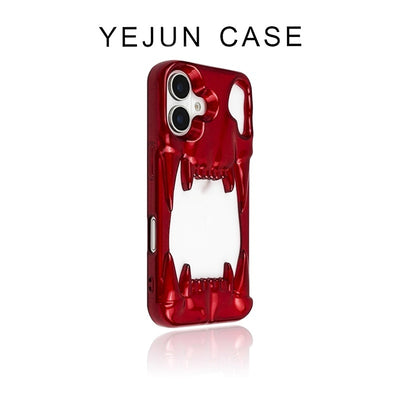 Funda para Celular Calavera Tigre Plateada con Electroplating Hueco - Image 11