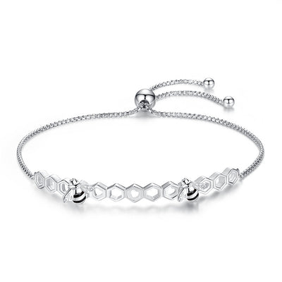Pulsera de Abeja Retráctil en Plata de Ley S925 - Image 8