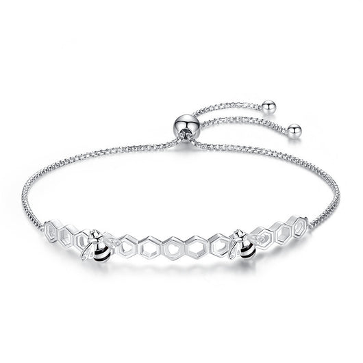 Pulsera de Abeja Retráctil en Plata de Ley S925 - Image 8