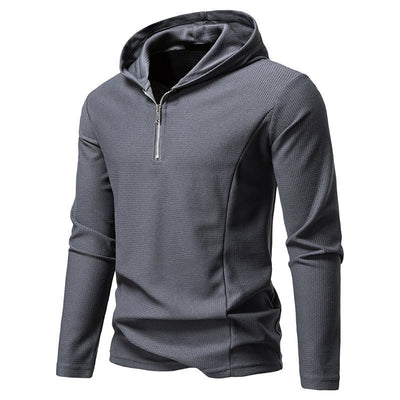 Sudadera Casual con Cierre Medio y Capucha - Manga Larga Colores Sólidos - Image 17