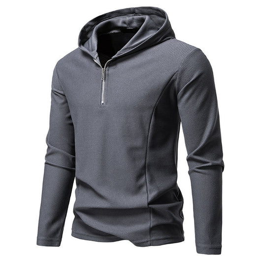Sudadera Casual con Cierre Medio y Capucha - Manga Larga Colores Sólidos - Image 17
