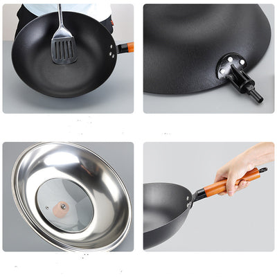 Wok de Hierro Fundido Versátil para Cocina de Inducción y Gas - Image 4