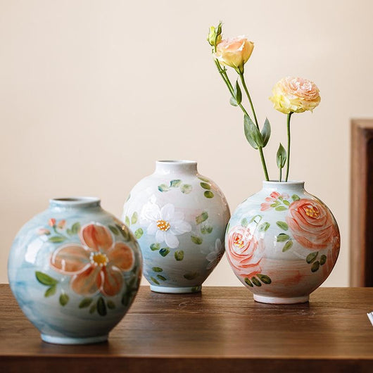 Florero Hidropónico de Cerámica Artesanal Jingdezhen Estilo Retro Chino - Image 17