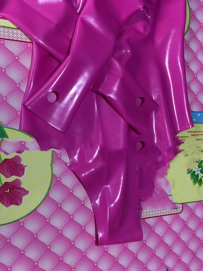 Jumpsuit Moldeador de Látex con Abertura Alta y Mangas Colgantes - Image 12