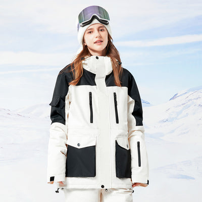 Chaqueta de Esquí para Mujer con Bloques de Color - Versátil para Tabla Simple y Doble - Image 20