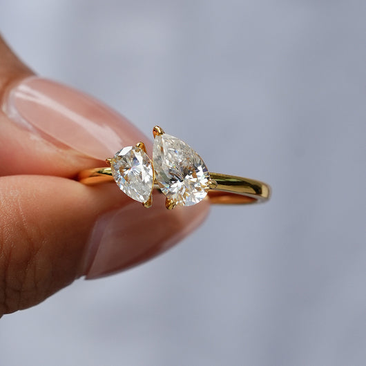 Anillo de Plata 925 con Moissanita Cuadrada y Diseño Exagerado - Image 4