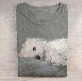 Camiseta Casual para Hombre con Estampado de Perro - Image 9