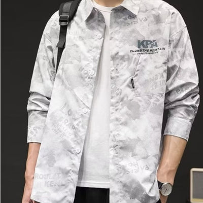 Camisa de Camuflaje Retro Estilo Japonés para Hombre - Image 5