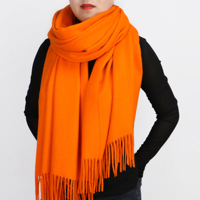 Bufanda Gruesa Unisex de Color Sólido - Chal Versátil para Otoño e Invierno - Image 18