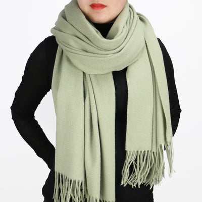 Bufanda Gruesa Unisex de Color Sólido - Chal Versátil para Otoño e Invierno - Image 15