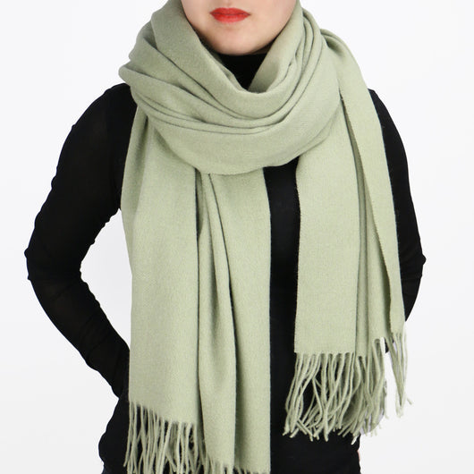 Bufanda Gruesa Unisex de Color Sólido - Chal Versátil para Otoño e Invierno - Image 15