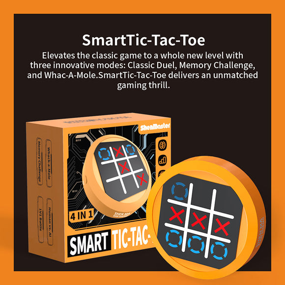 Consola de Juegos Portátil 4 en 1: Entrenamiento Mental Tic-Tac-Toe