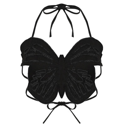 Blusa Mujer con Tirantes Huecos y Borde Crudo - Image 3
