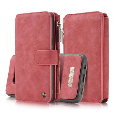 Funda Cartera Samsung S8/S8+ Cuero Vintage con Compartimientos y Cierre - Image 9