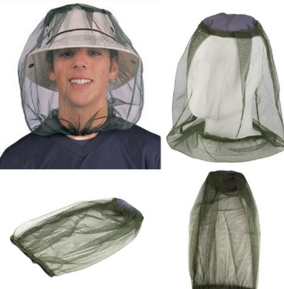 Sombrero de Pesca Nocturna con Red Anti-Insectos y Protección Solar